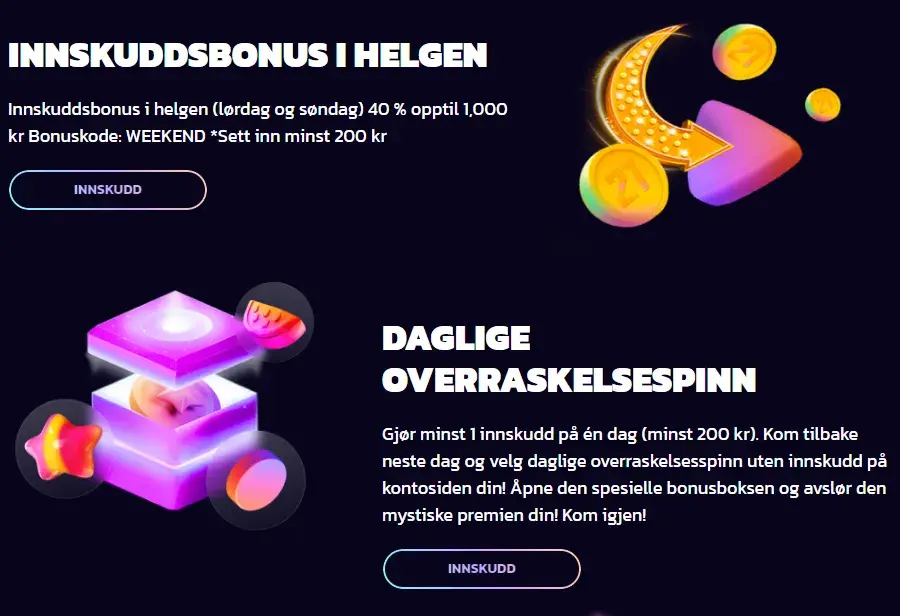 andre bonuser og kampanjer 2 21bit