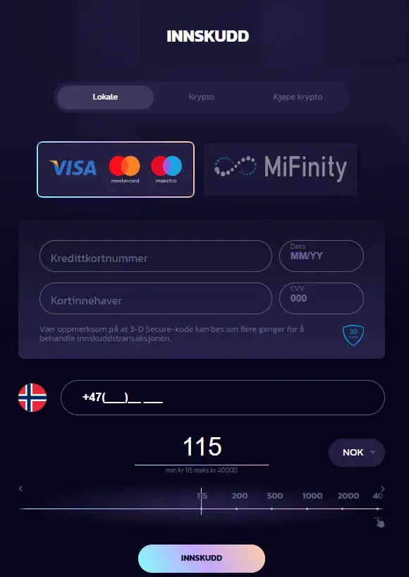 visa innskudd 21bit