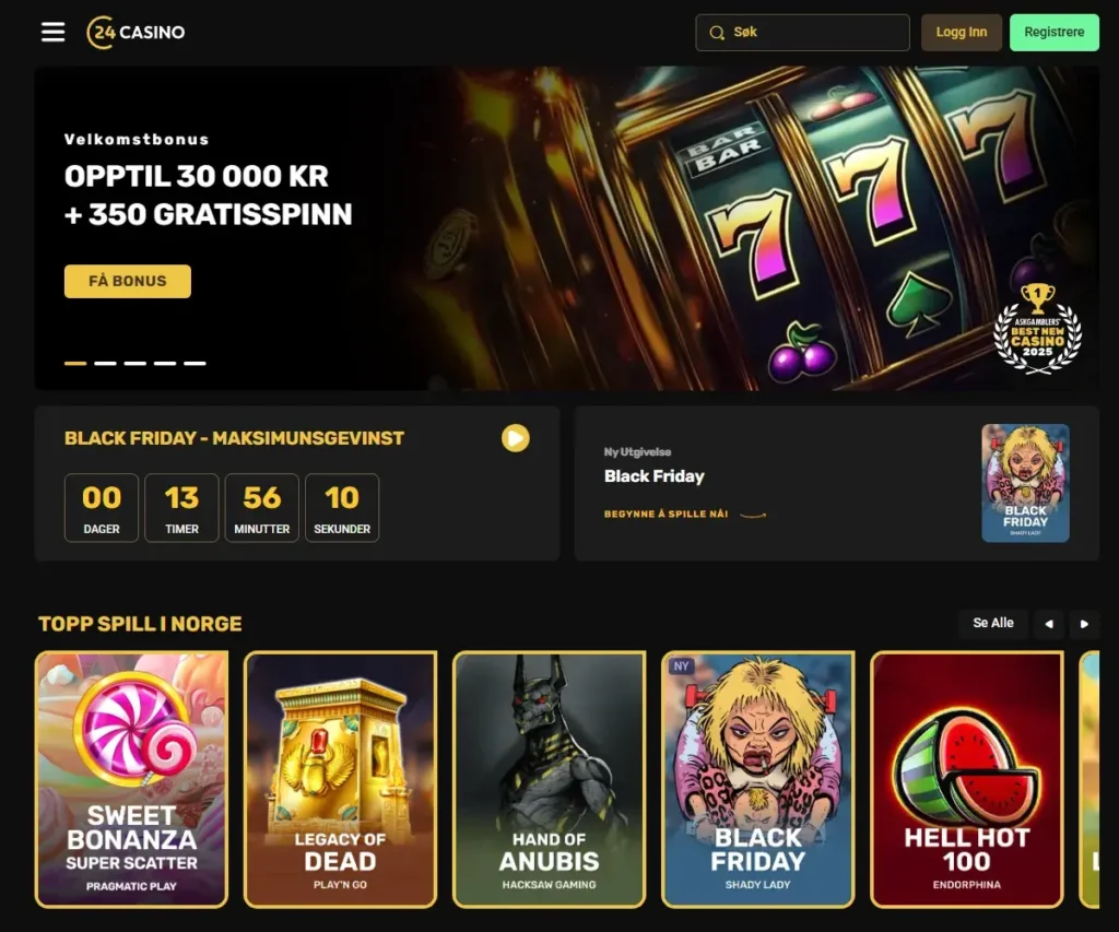 24Casino forside