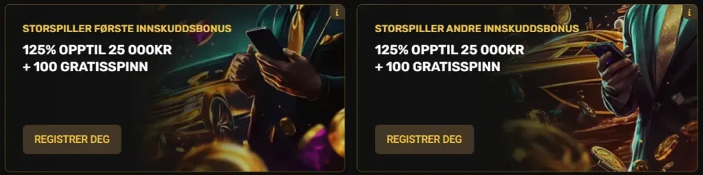 24Casino Velkomstbonus storspiller