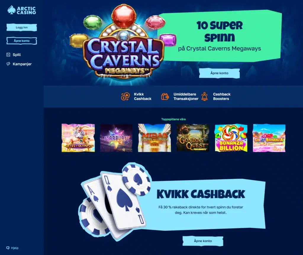 Arctic Casino forside