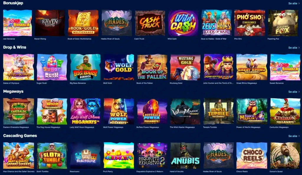 Spilleautomater hos Arctic Casino