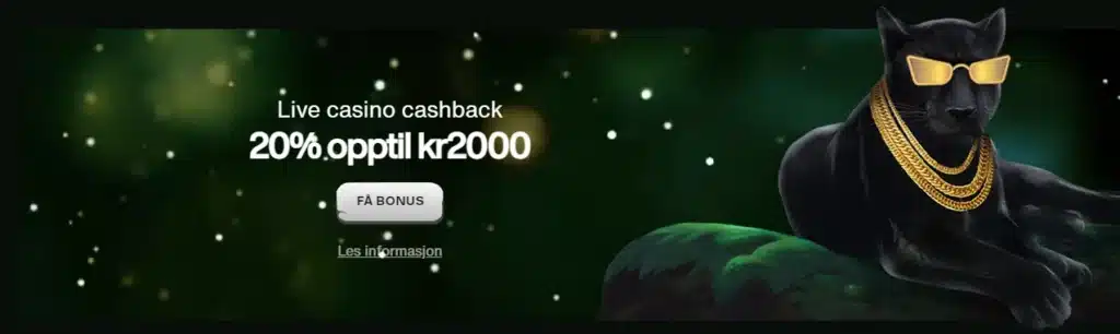 CashWin Kampanjer Live Casino Cashback