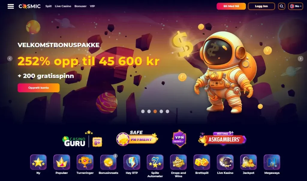 Cosmic Casino forside