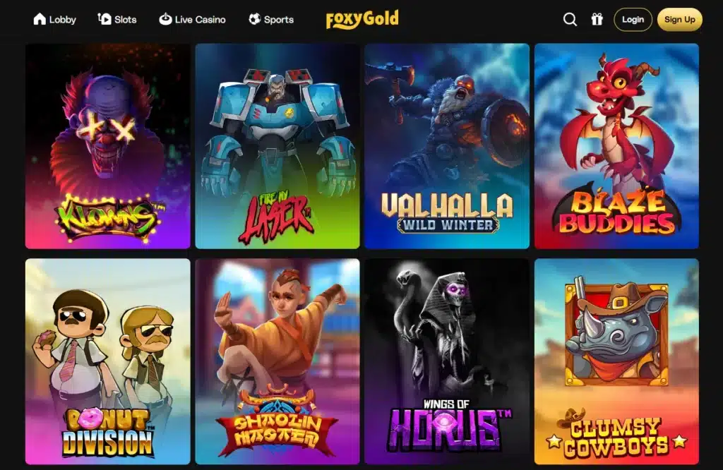 FoxyGold Casino Spilleautomater