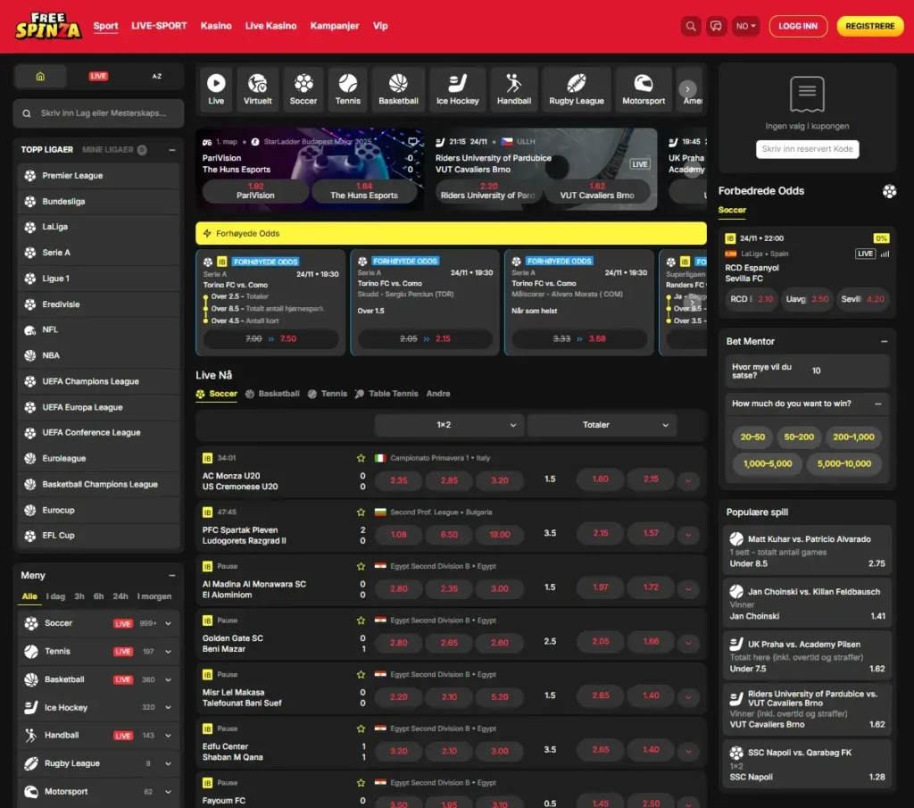 Freespinza Casino Altenar sportsbook