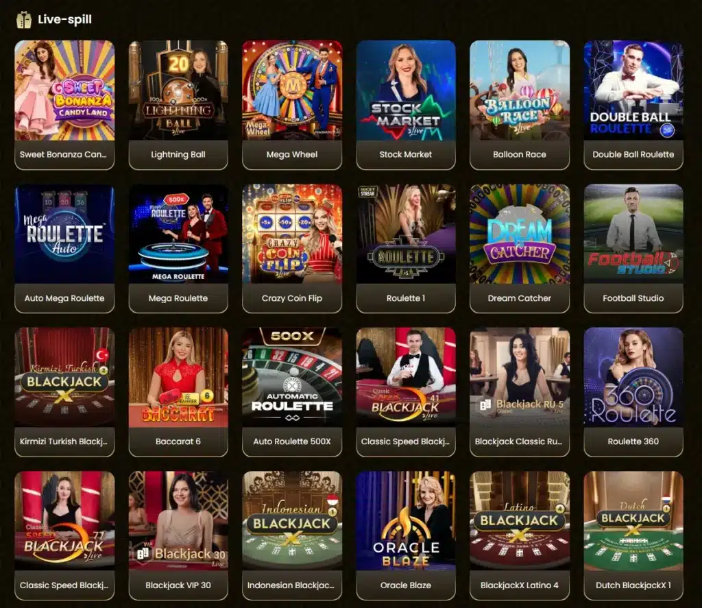 Goldspin Casino Live casino