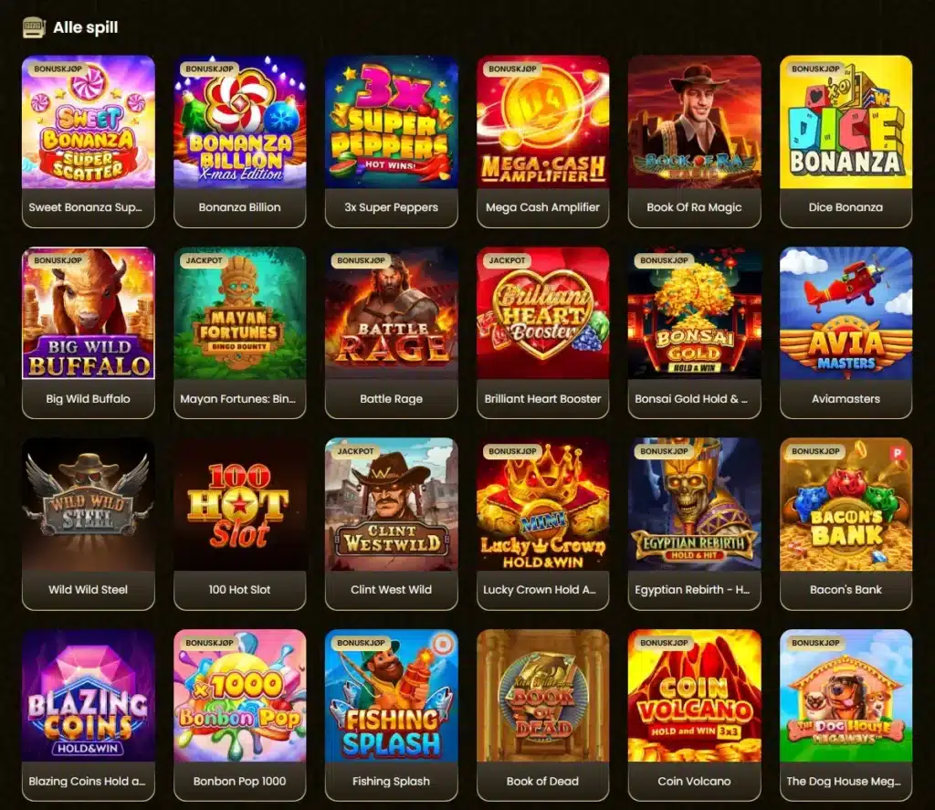 Goldspin Casino Spilleautomater