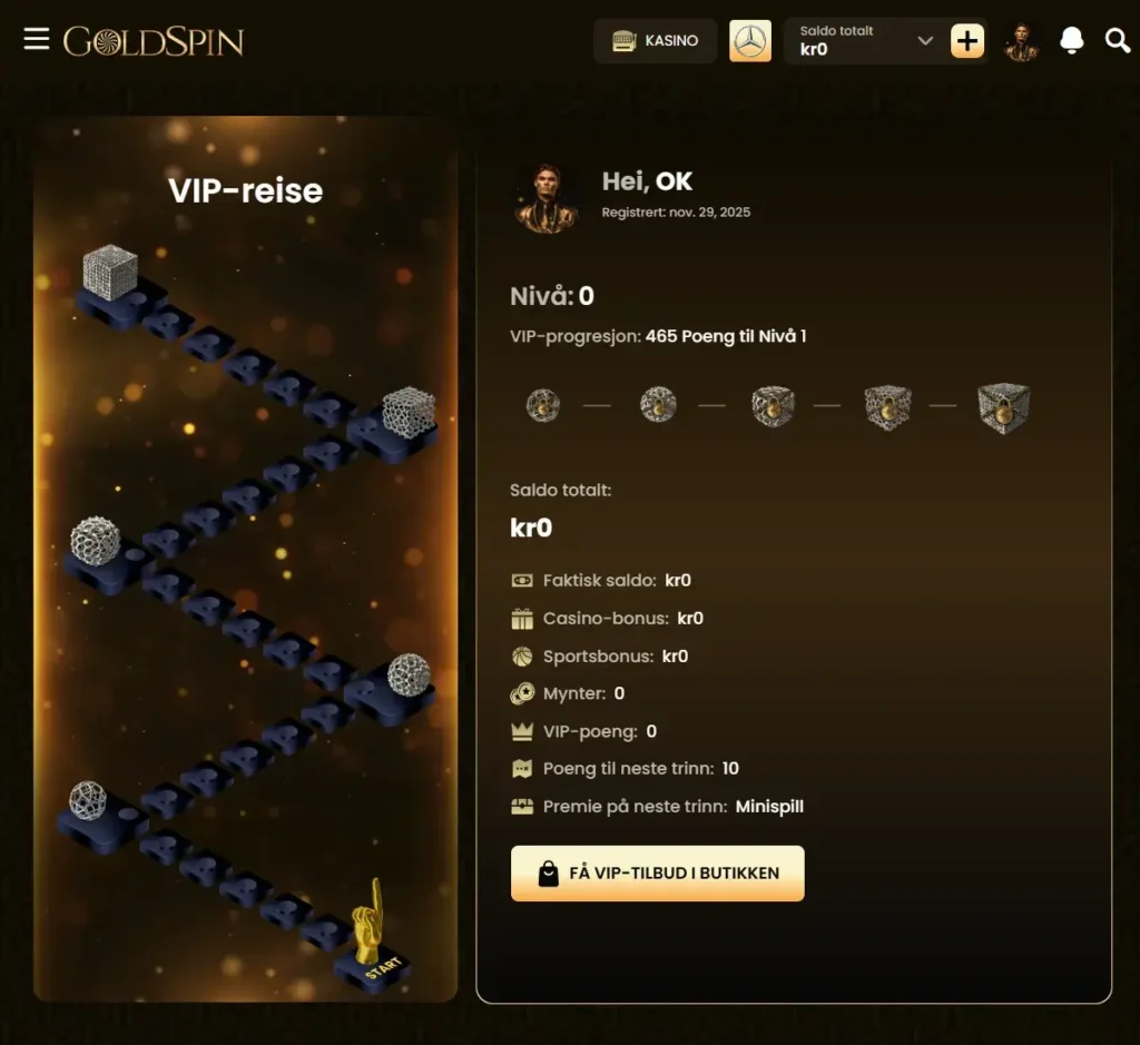 Goldspin Casino VIP
