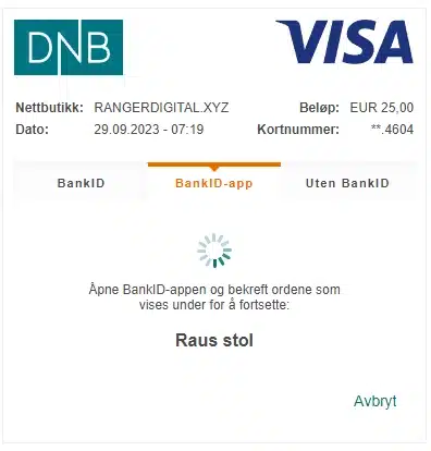 Gxmble Casino innskudd med VISA