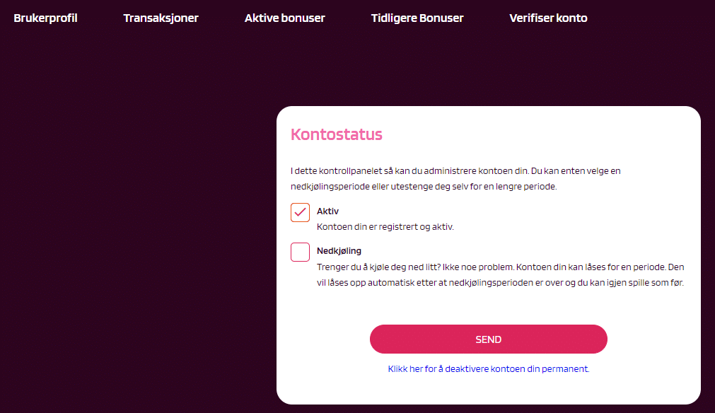 Ansvarlig spill hos HappySpins Casino