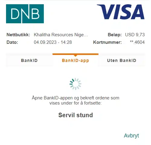 iBet Innskudd med VISA