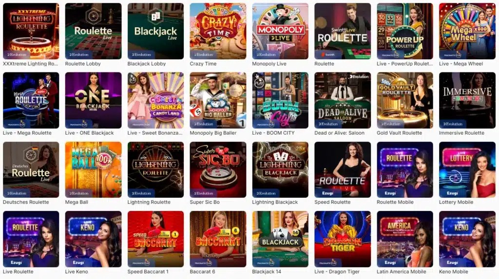 Live Casino hos Ice Casino