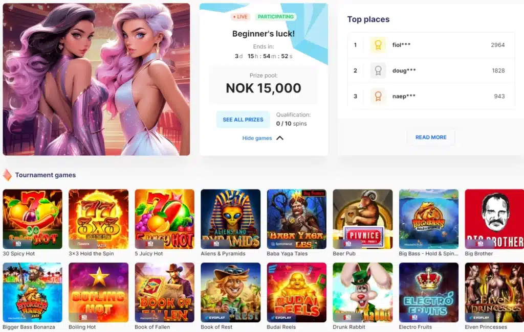 Ice Casino Live casinoturneringer