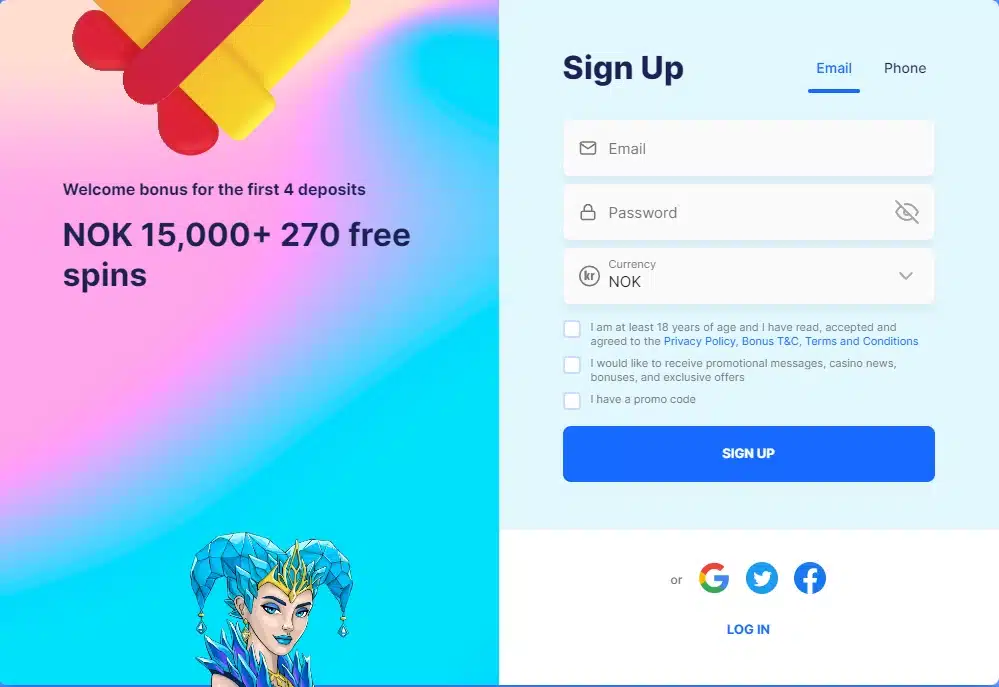 Ice Casino registrer spillekonto