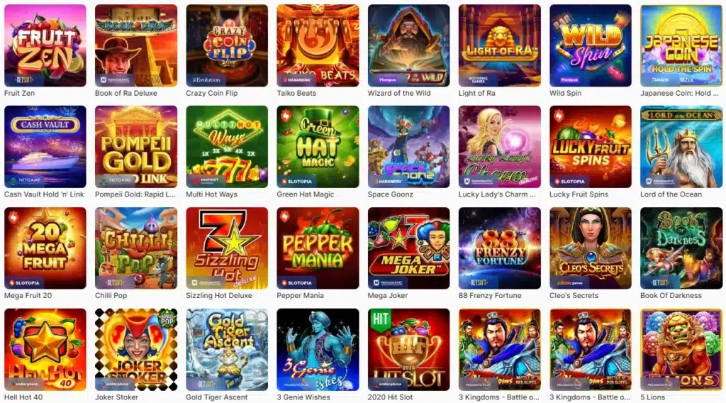 Spilleautomater hos Ice Casino