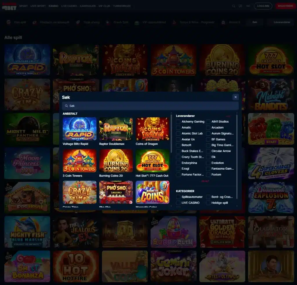 Kudosbet - Casino og spilleautomater 