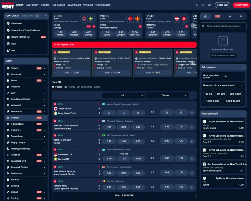 Kudosbet - Sportsbook