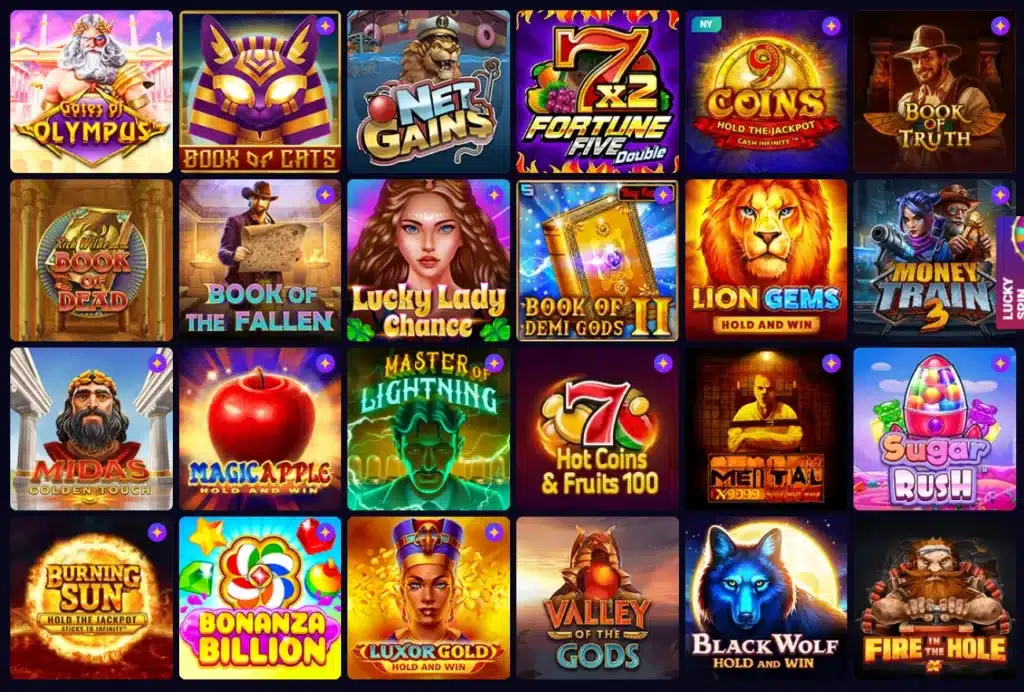 Spilleautomater hos Lucky7 Casino