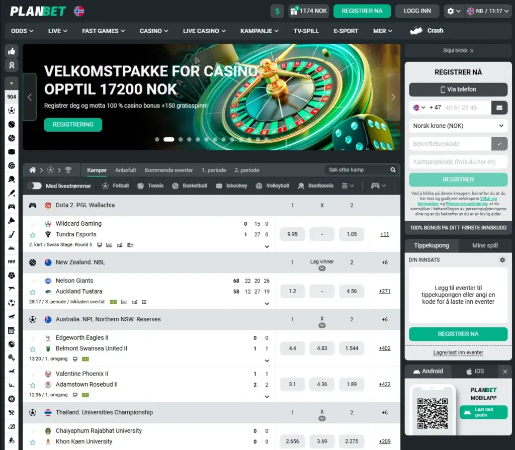 Planbet forside