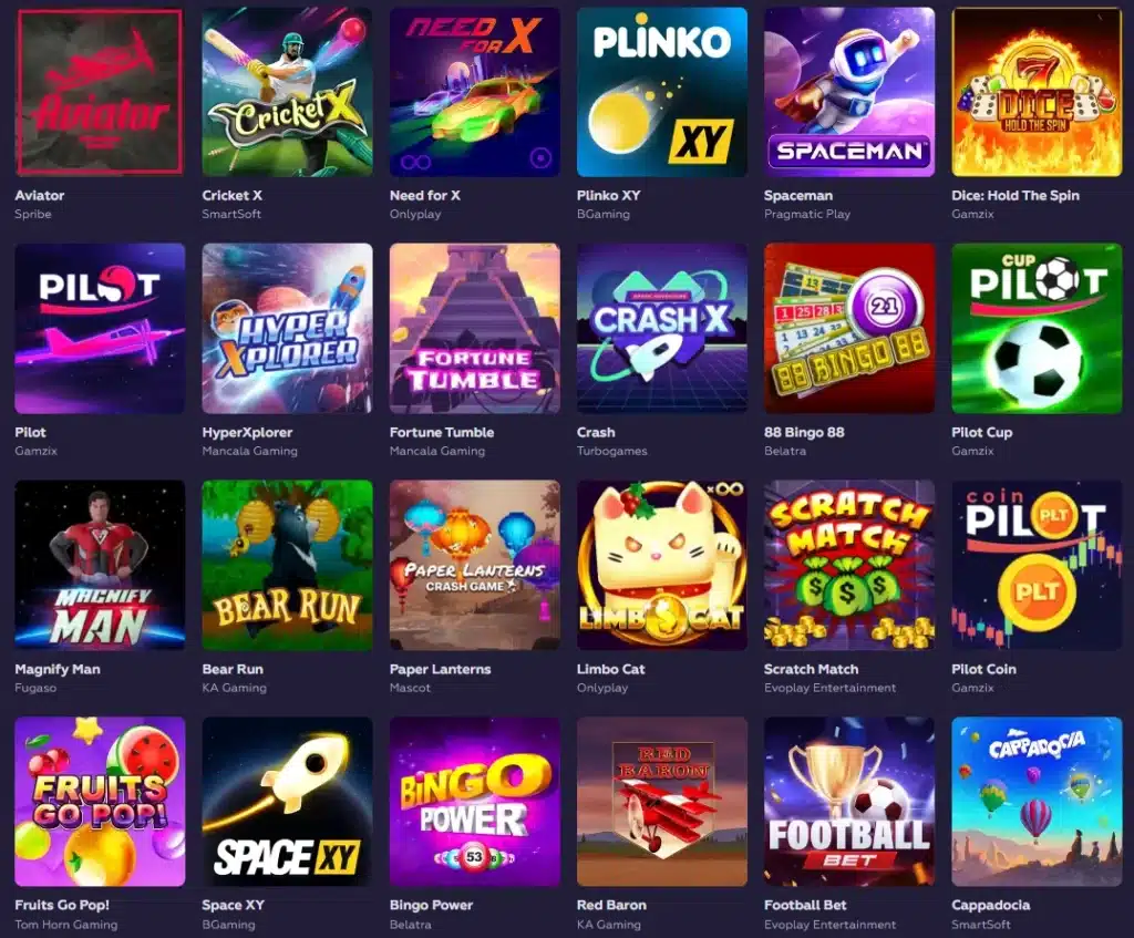 Playfina casino casinospill crash spill