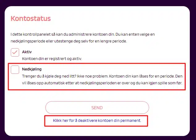Slot Paradise Casino Ansvarlig spill
