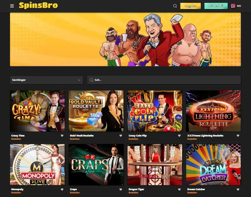 SpinsBro Casino - Live Casino 