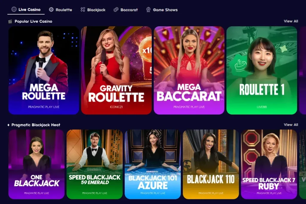 Spinsino Casino Live Casino