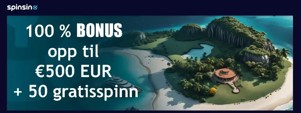 Spinsino Casino Velkomstbonus