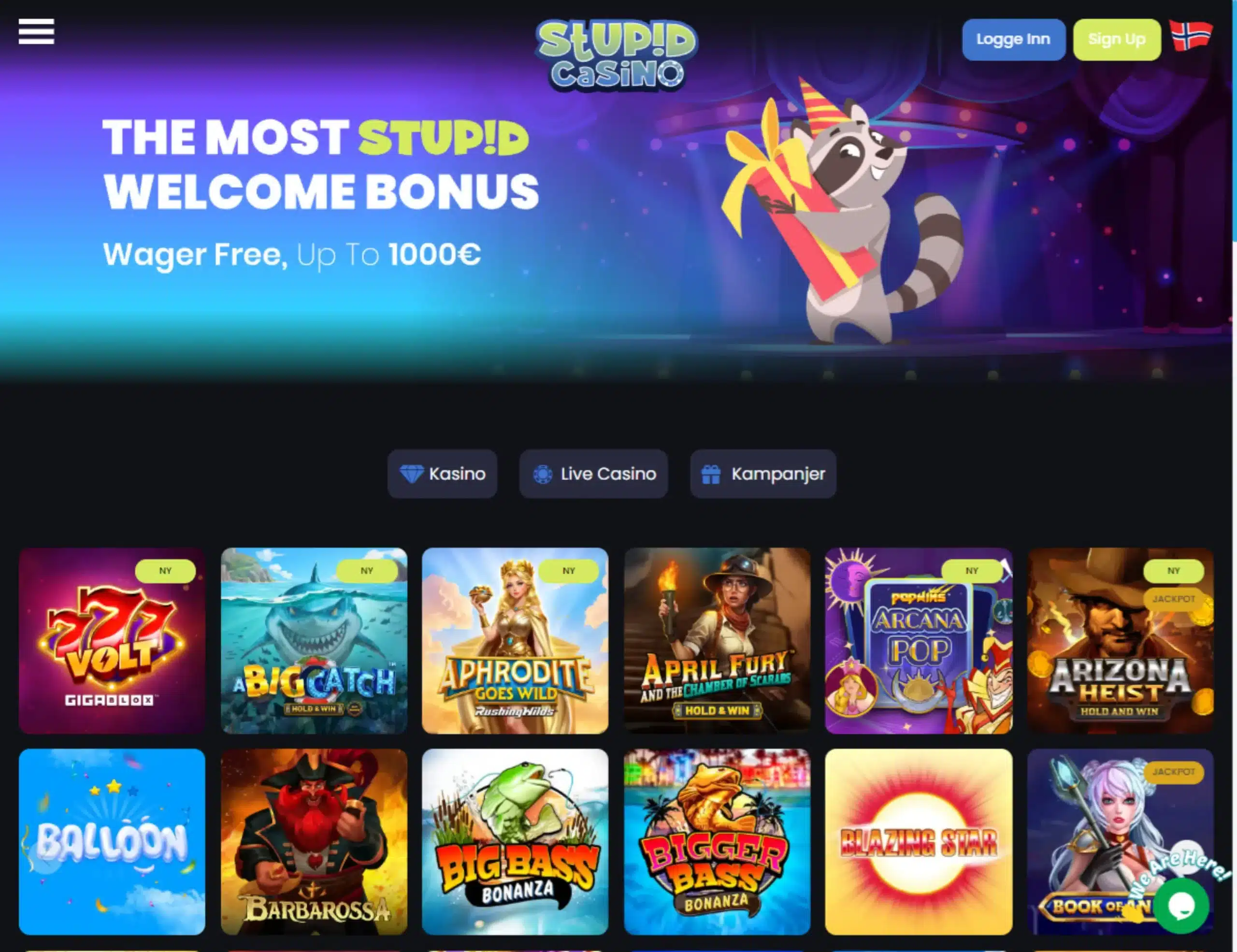 Stupid Casino forside