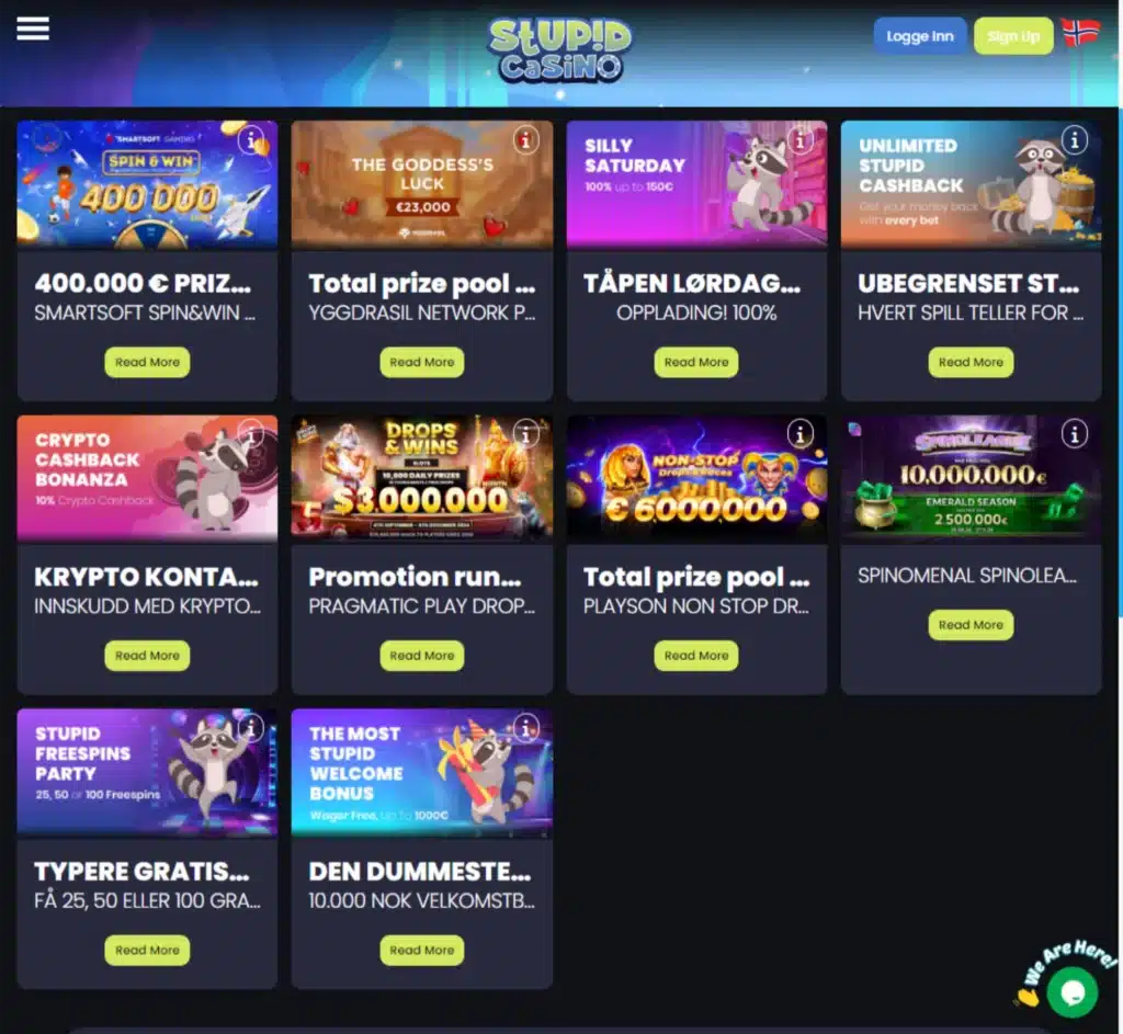 stupid casino kampanjer
