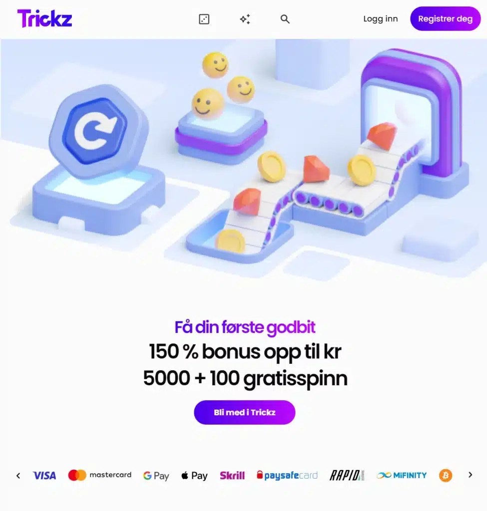 Trickz Casino forside