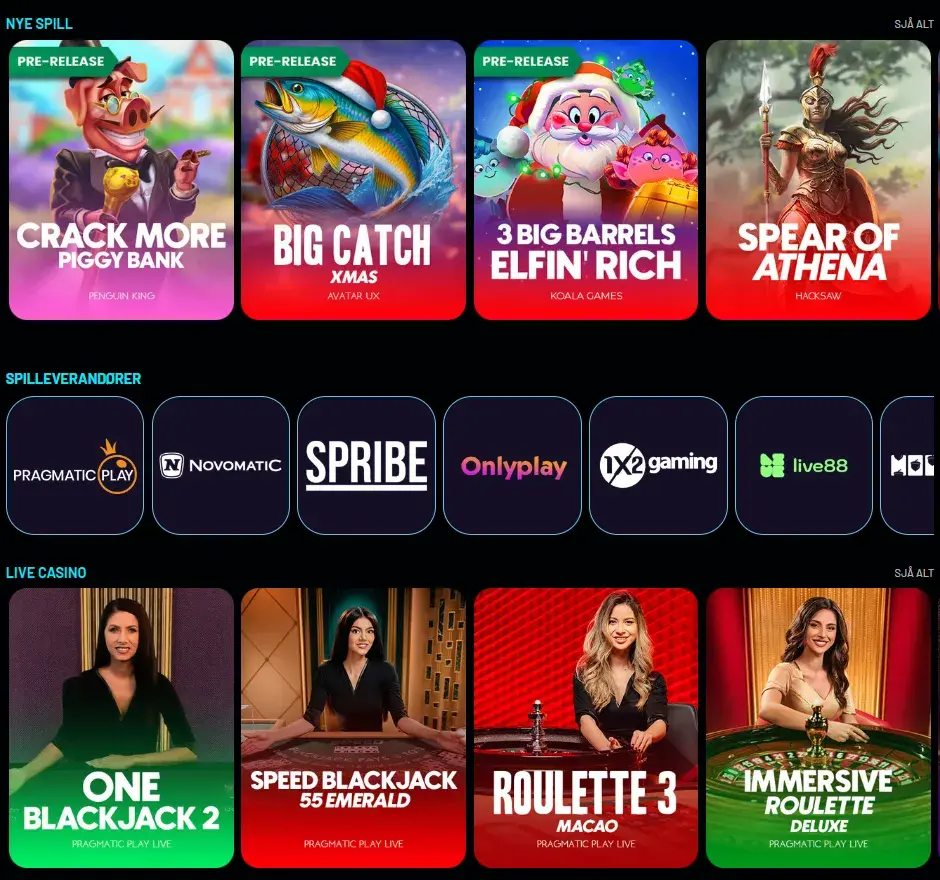 Turbowins Casino Spillutvalg