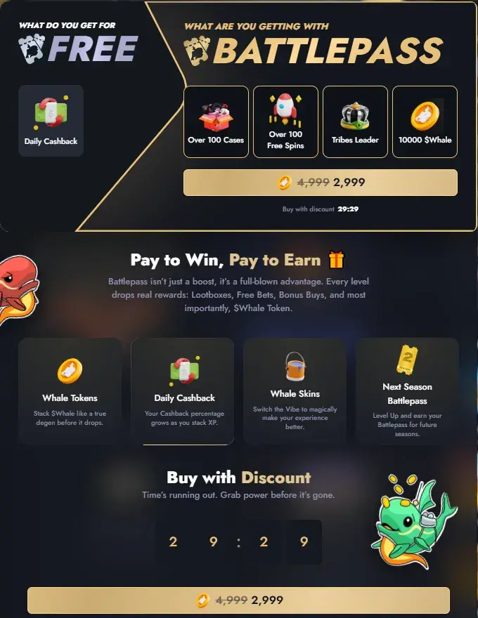 Whale Casino Battle Pass
