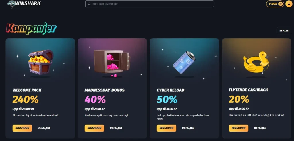 Winshark Casino index