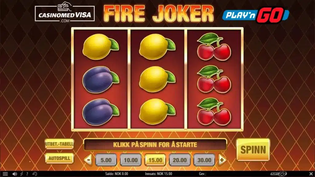 Hvordan spille Fire Joker