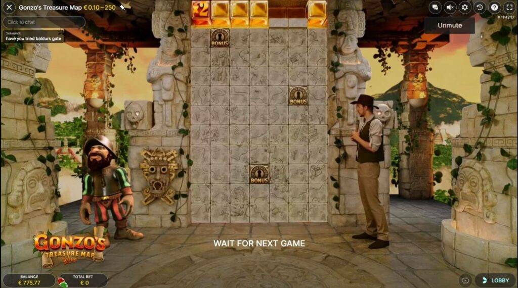 evolution gaming gonzos treasure hunt live