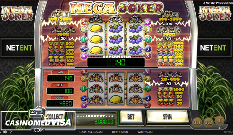 megajoker netent jokergevinst supermeter