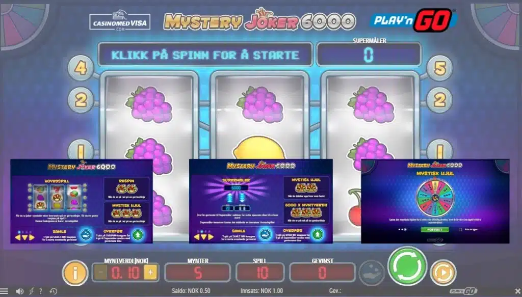 Hvordan spille Mystery Joker 6000