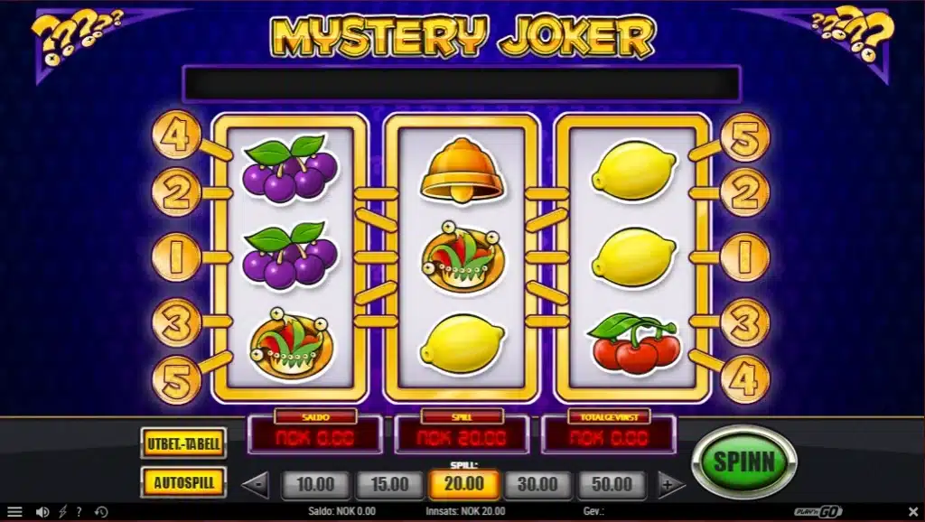Mystery Joker hvordan spille