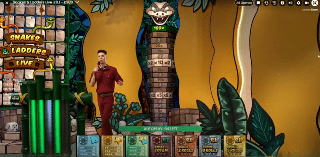 Snakes and Ladders Live Snake Totem