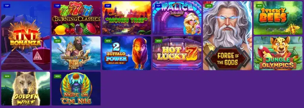 Spillautomater hos Betplays Casino