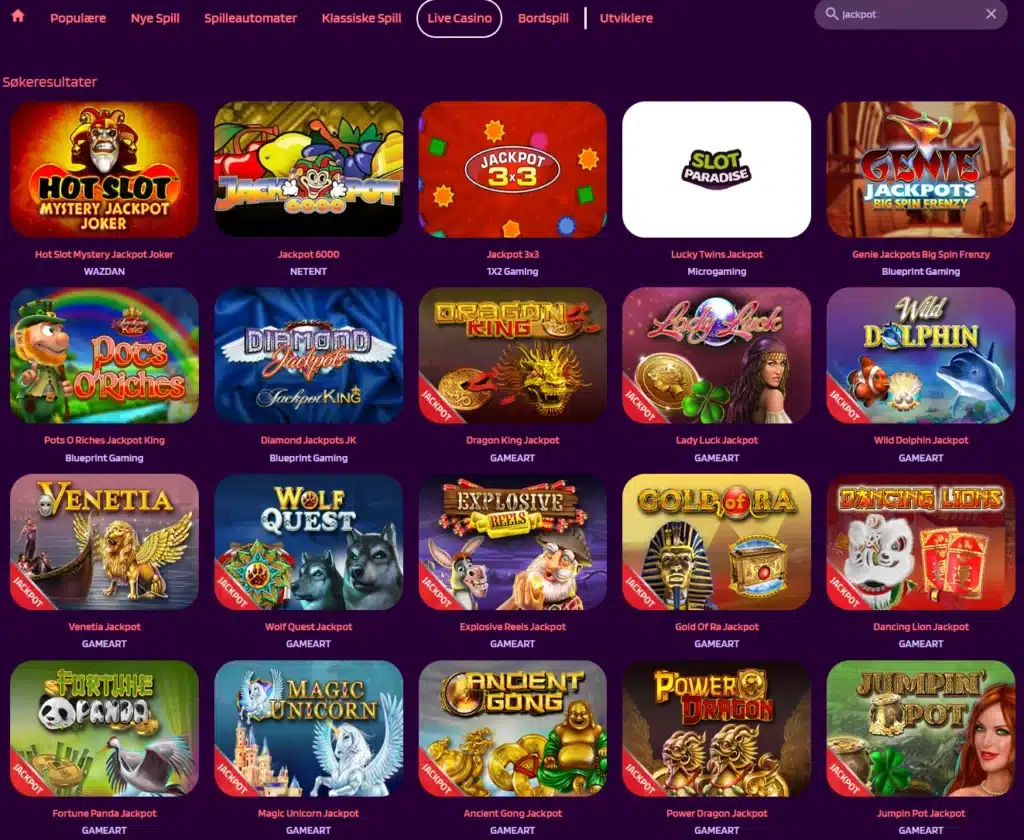 Slot Paradise Casino Progressive spilleautomater "finn jackpotautomater gjennom søk"