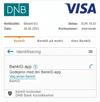 VISA - Innskudd med norsk bankkort hos Moi Casino