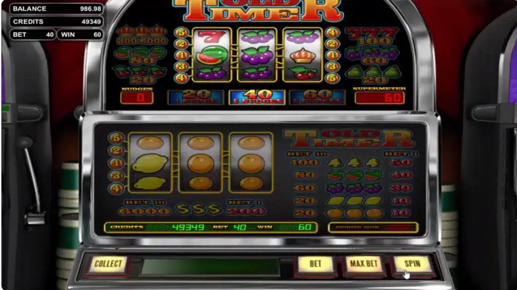 Casinospill gamle spilleautomater old timer