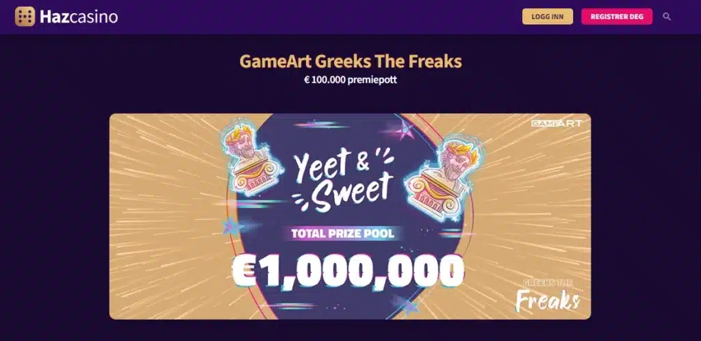 Haz Casino Slots Tournament GameArt Greeks The Freaks