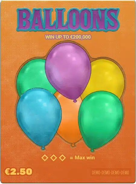 Baloons - Hacksaw Gaming skrapelodd
