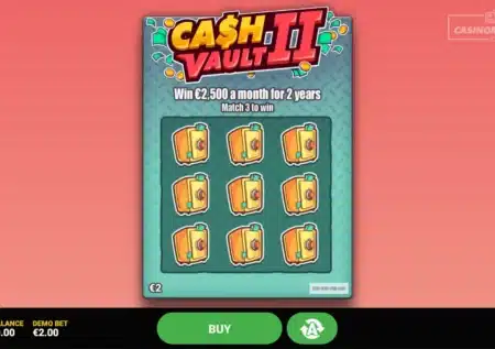Cash Vault 2 skrapelodd