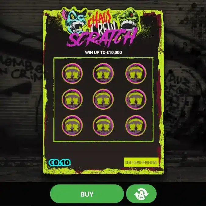 Chaos Crew Scratch skrapelodd - Hacksaw Gaming