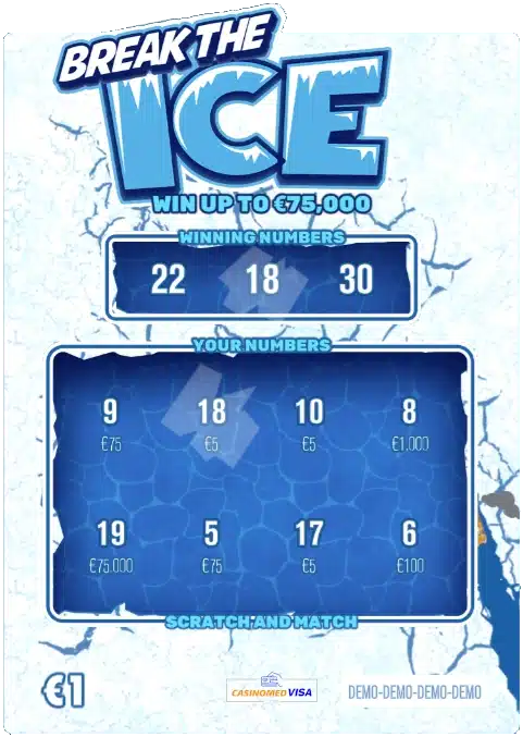 Winning Numbers Vinnende tall Skrapelodd Break The Ice Hacksaw Gaming.png